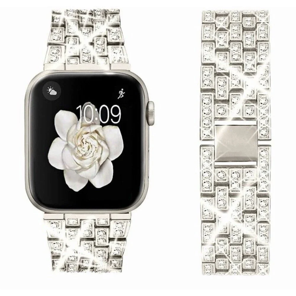Bing Bands Compatible with Apple Watch 42mm Series 10/41mm/40mm/38mm Silver